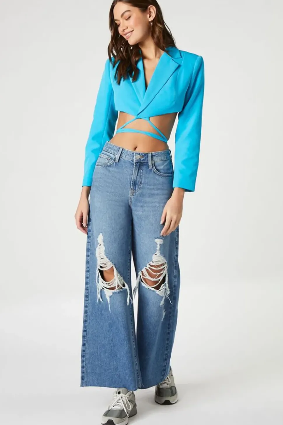 Recycled Cotton Wide-Leg Jeans