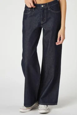 Recycled Cotton Wide-Leg Jeans
