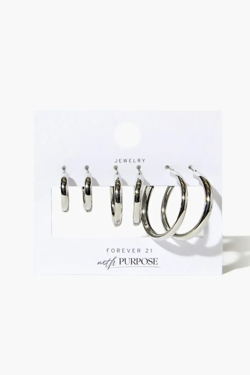 Recycled Metal Hoop Earring Set