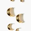Recycled Metal Stud & Hoop Earring Set