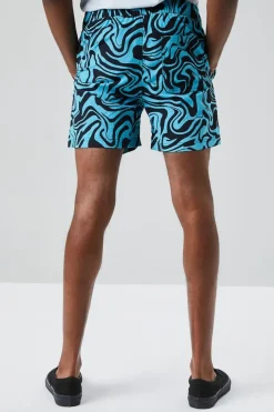 Recycled Nylon Marble Swim Trunks