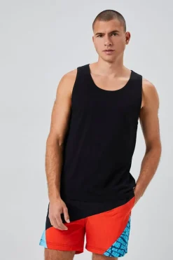 Recycled Nylon Paradise Graphic Swim Trunks