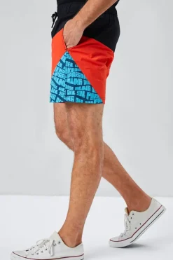Recycled Nylon Paradise Graphic Swim Trunks