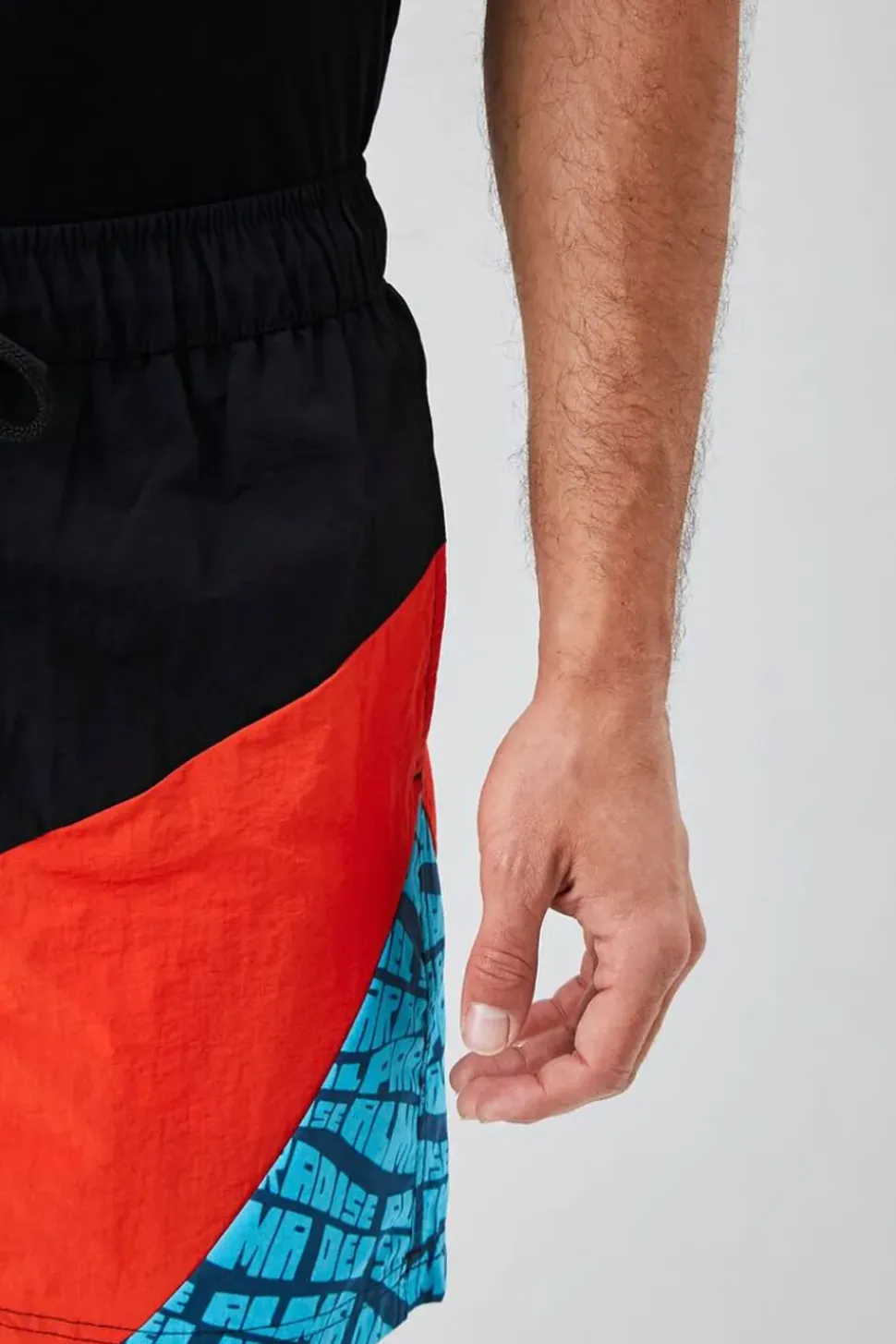 Recycled Nylon Paradise Graphic Swim Trunks