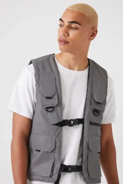 Reflective Utility Cargo Vest