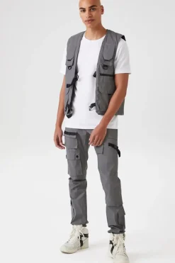 Reflective Utility Cargo Vest