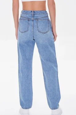 Relaxed Butterfly Patch Jeans