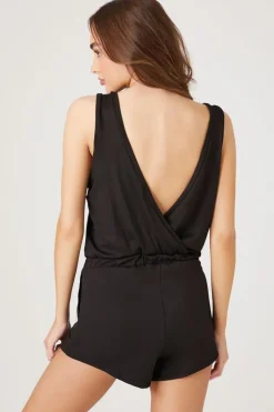 Relaxed Drawstring Tank Romper
