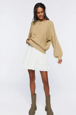 Relaxed-Fit Raglan Sweater