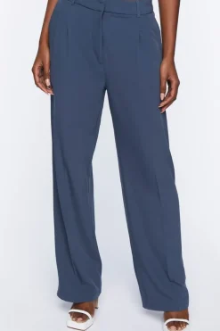 Relaxed High-Rise Crepe Pants