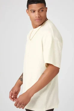 Relaxed Rib-Knit Crew Tee