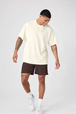 Relaxed Rib-Knit Crew Tee