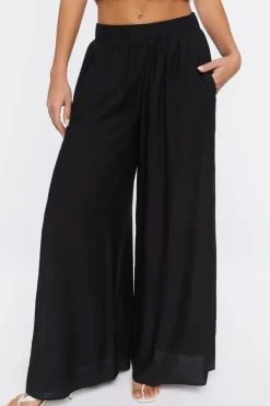 Relaxed Wide-Leg Slit Pants