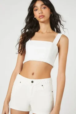 Retro High-Rise Denim Shorts