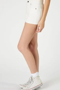 Retro High-Rise Denim Shorts