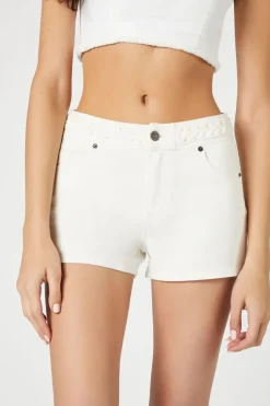 Retro High-Rise Denim Shorts
