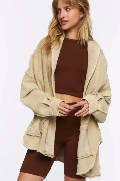 Reverse Fleece Cardigan