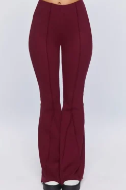 Reverse Seam Flare Pants