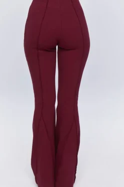 Reverse Seam Flare Pants