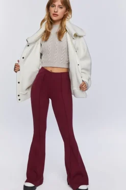 Reverse Seam Flare Pants