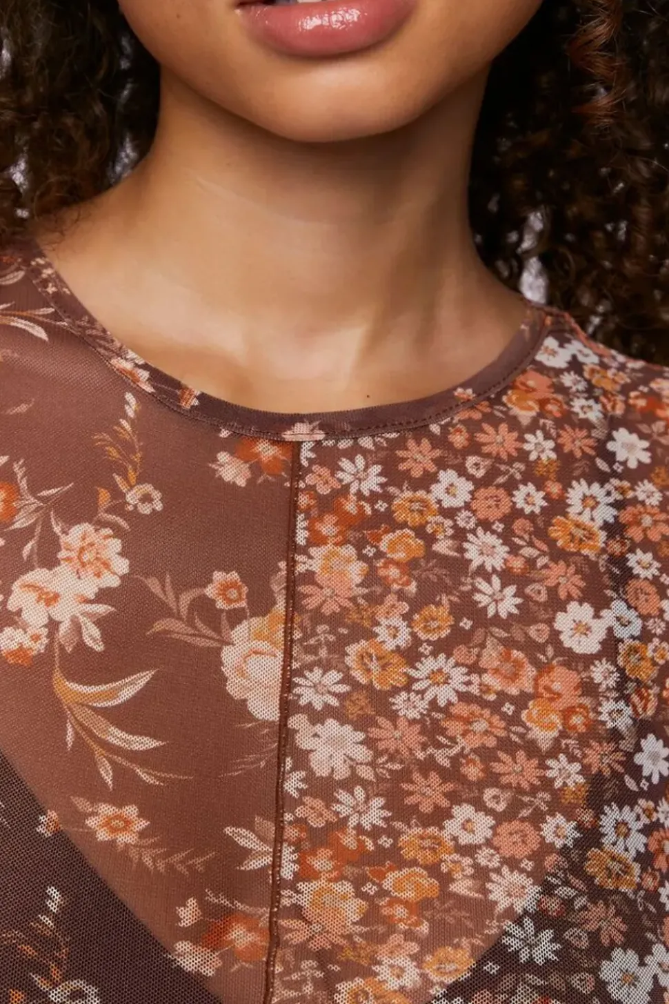 Reworked Floral Baby Tee