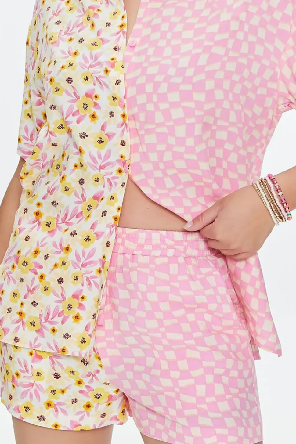 Reworked Floral Print Shorts
