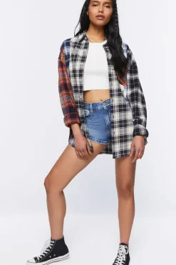 Reworked High-Rise Denim Shorts