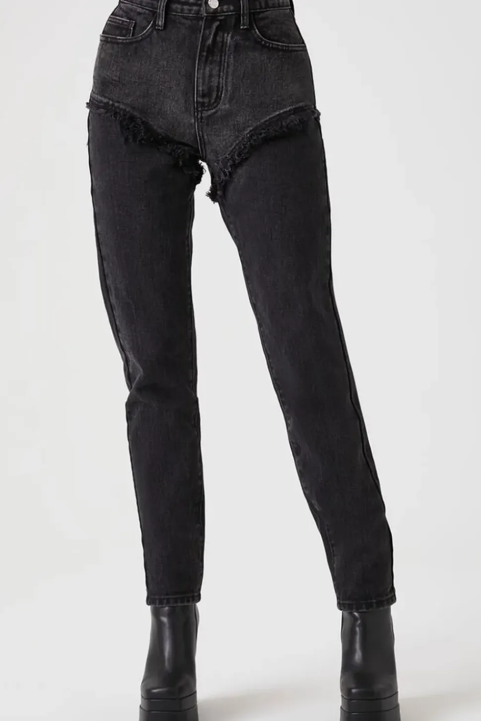 Reworked High-Rise Jeans
