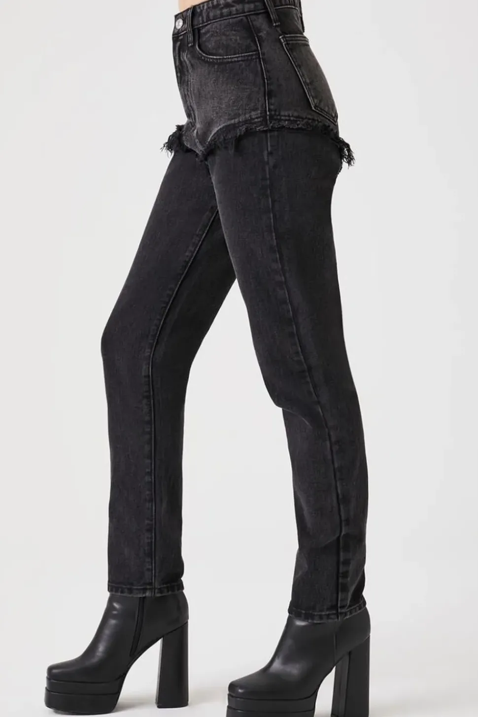 Reworked High-Rise Jeans