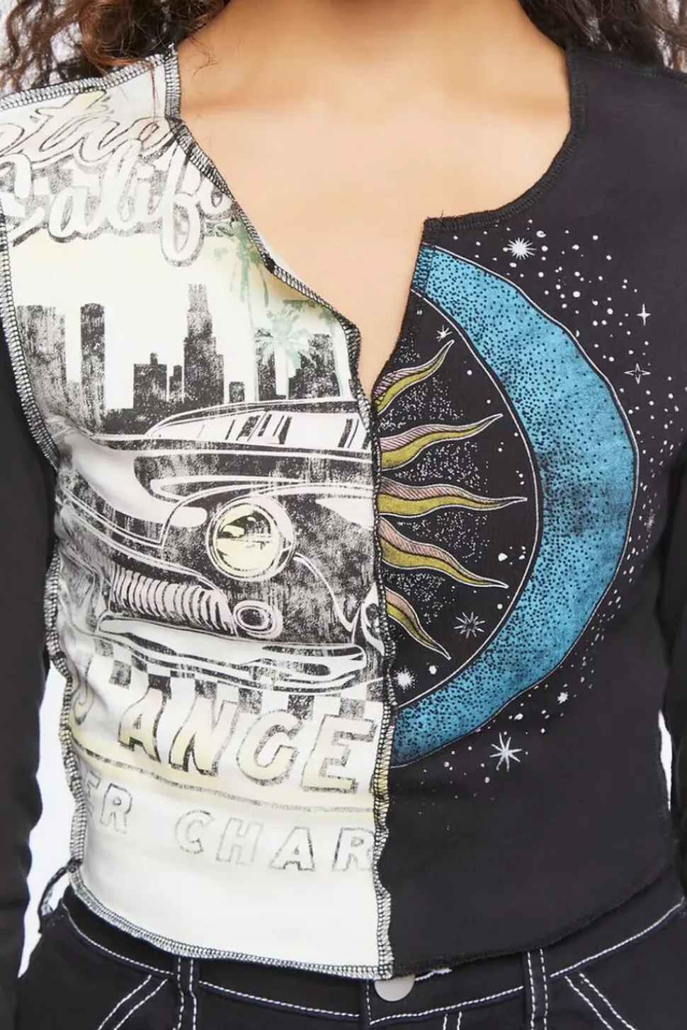 Reworked Los Angeles Crop Top