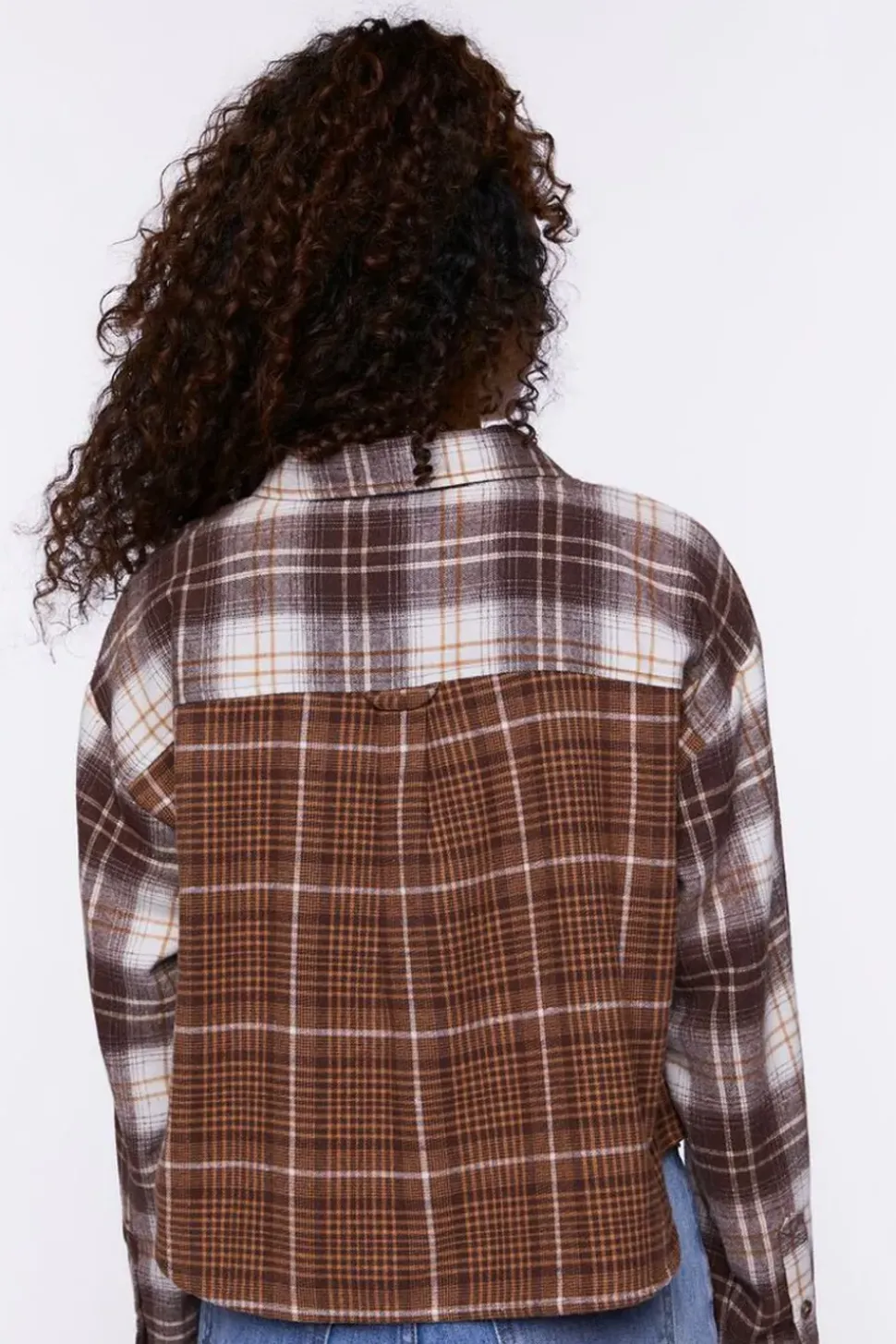 Reworked Plaid Boxy Flannel Shirt