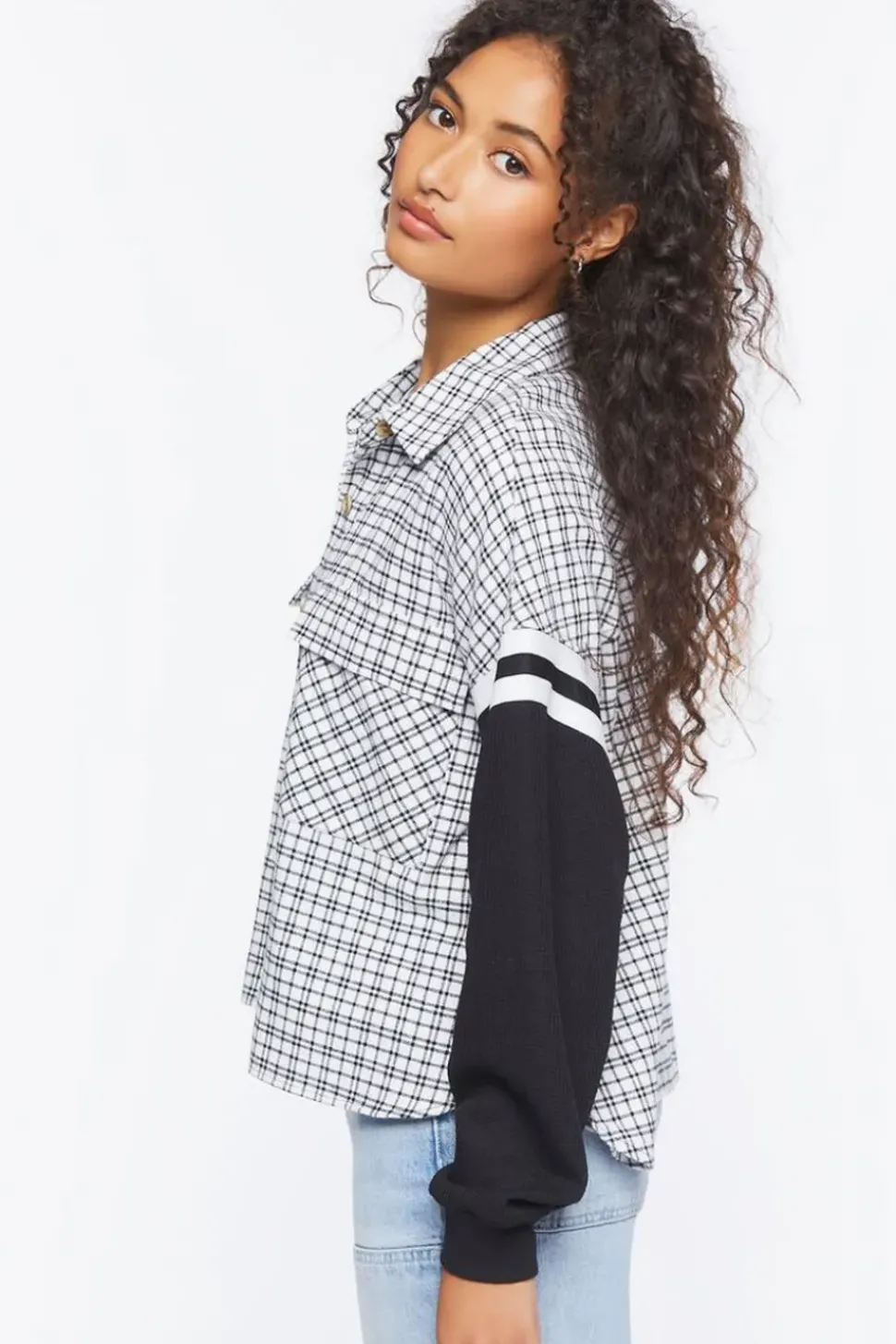 Reworked Plaid Combo Flannel Shirt