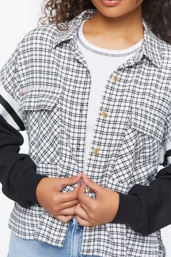 Reworked Plaid Combo Flannel Shirt