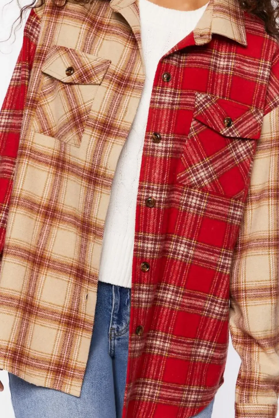 Reworked Plaid Flannel Shirt