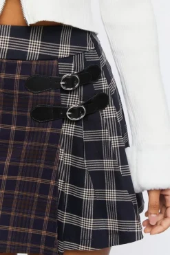Reworked Plaid Mini Skirt