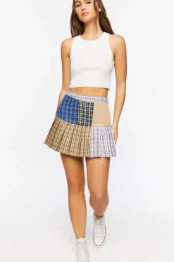 Reworked Plaid Mini Skirt