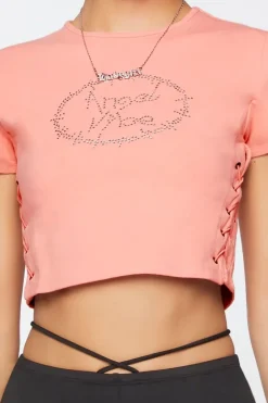 Rhinestone Angel Vibe Graphic Tee