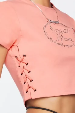 Rhinestone Angel Vibe Graphic Tee