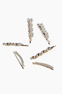 Rhinestone Bobby Pin Set