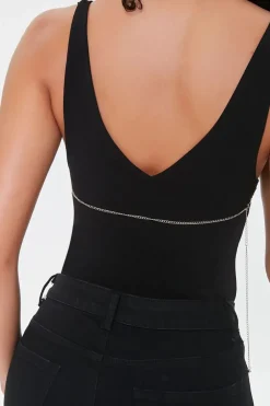 Rhinestone Body Chain Bralette