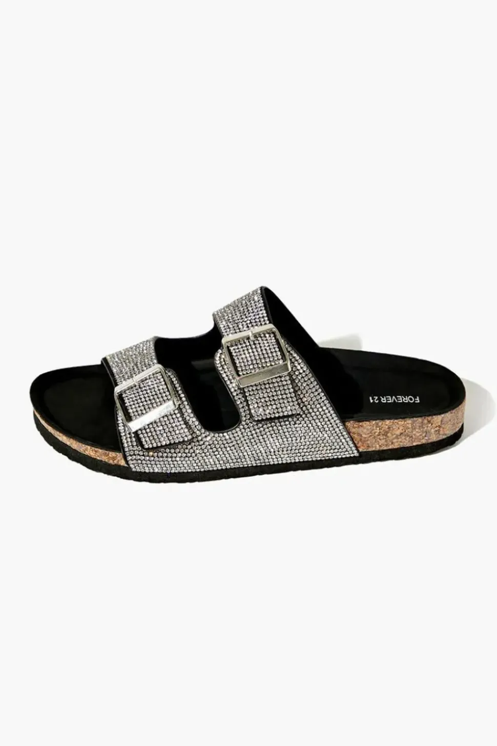 Rhinestone Buckled Slides