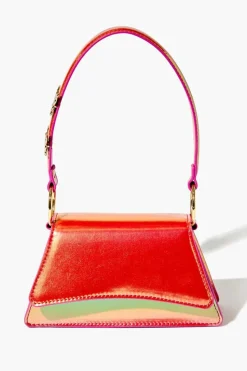 Rhinestone Butterfly Baguette Bag