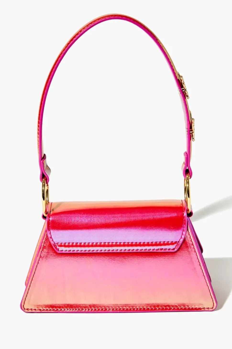 Rhinestone Butterfly Baguette Bag