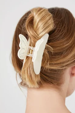 Rhinestone Butterfly Claw Hair Clip