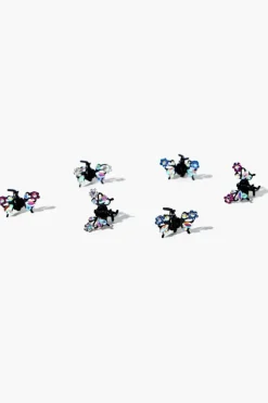 Rhinestone Butterfly Mini Claw Clip Set