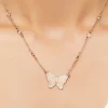 Rhinestone Butterfly Necklace