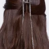Rhinestone Chain Claw Hair Clip