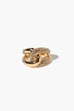 Rhinestone Cocktail Ring