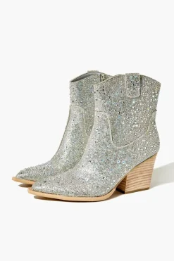 Rhinestone Cowboy Ankle Boots