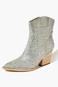 Rhinestone Cowboy Ankle Boots